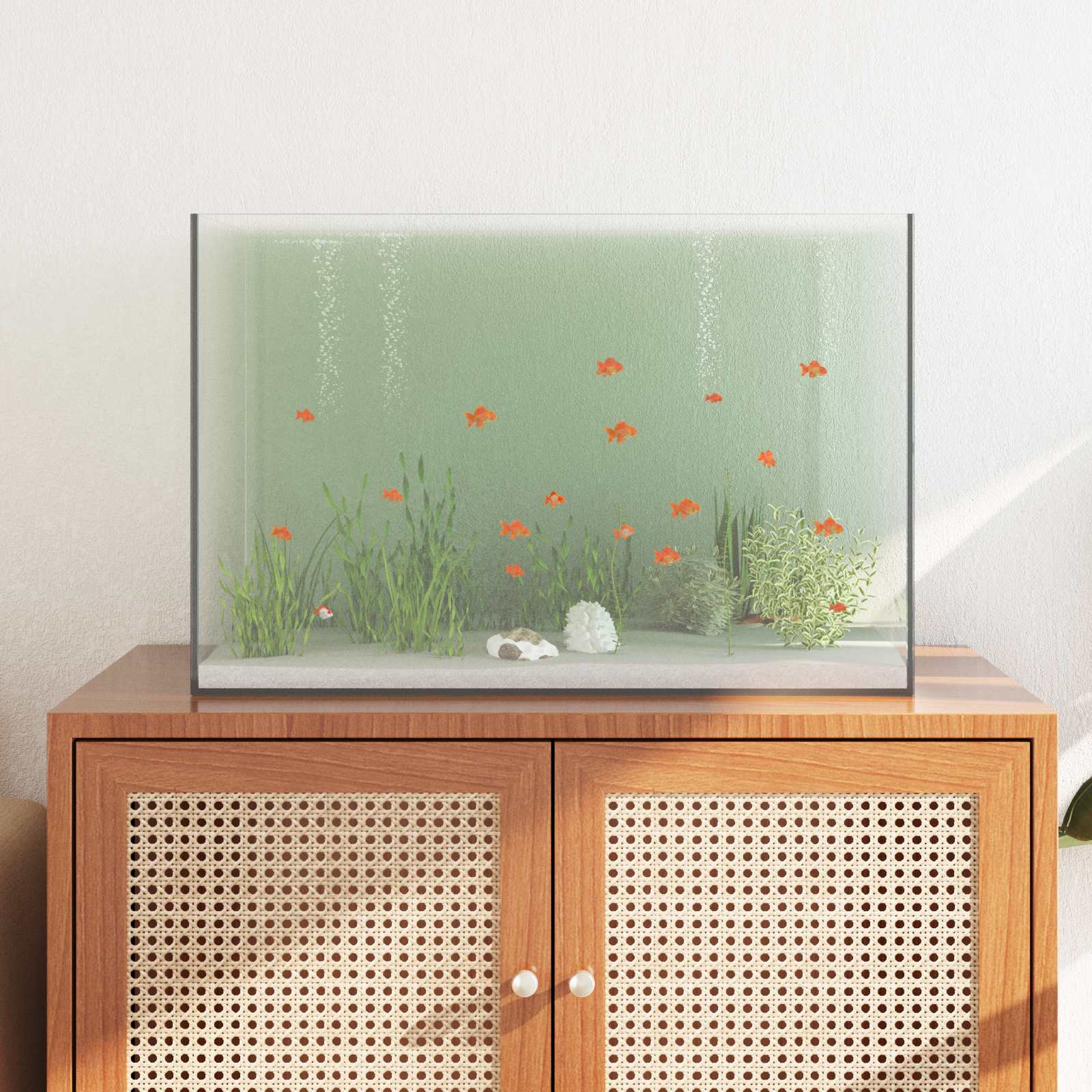 Vidaxx Aquarium mit Stauraum aus transparentem 60 x 35 x 40 cm Glas