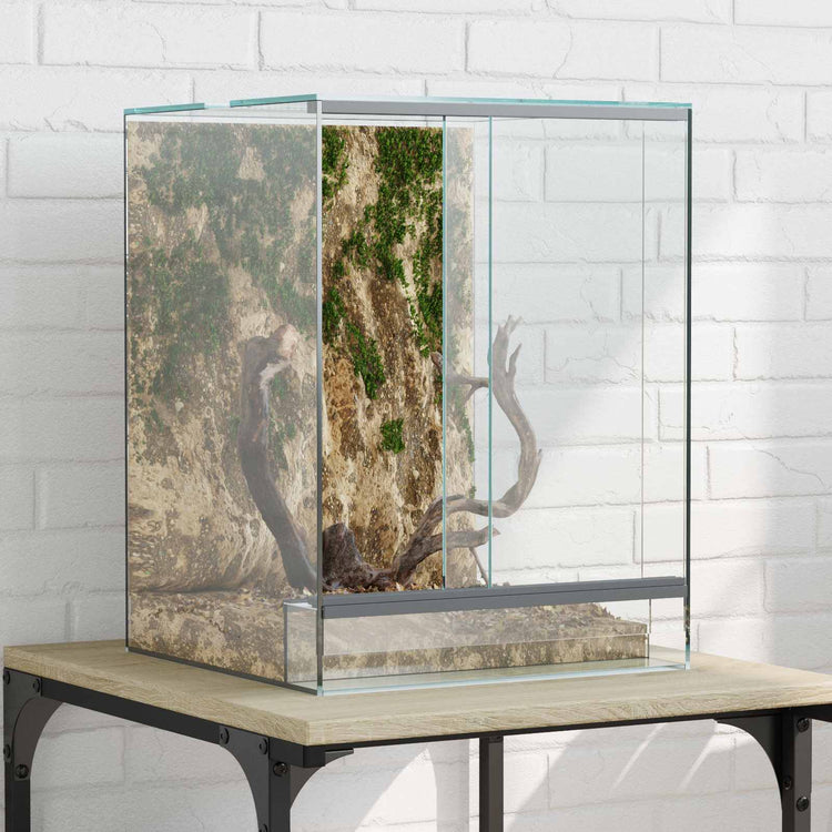 Vidaxx Terrarium mit Aufbewahrung transparentes 30 x 30 x 40 cm großes Glas