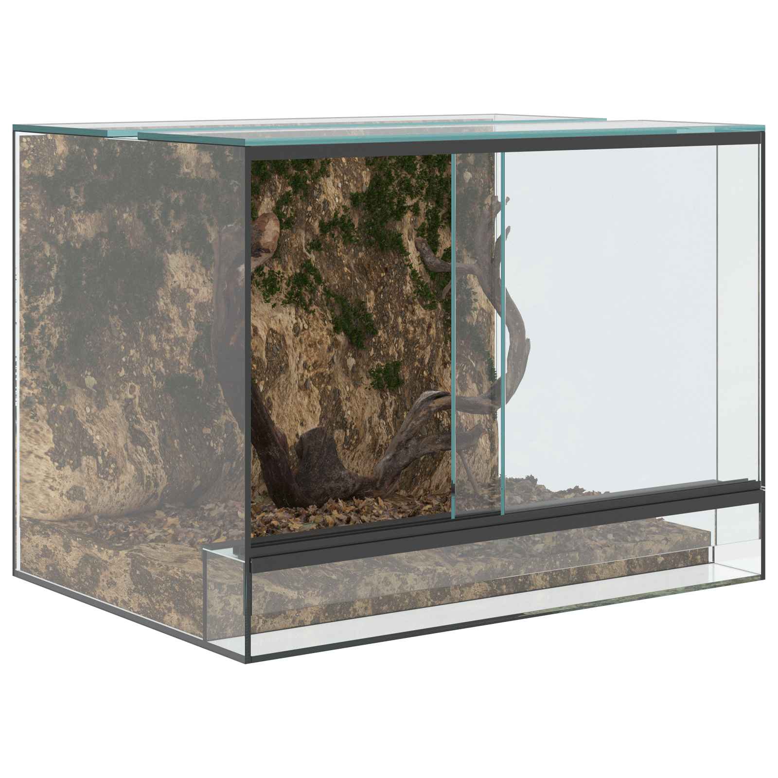 Vidaxx Terrarium mit Stauraum transparentes 40 x 30 x 30 cm großes Glas