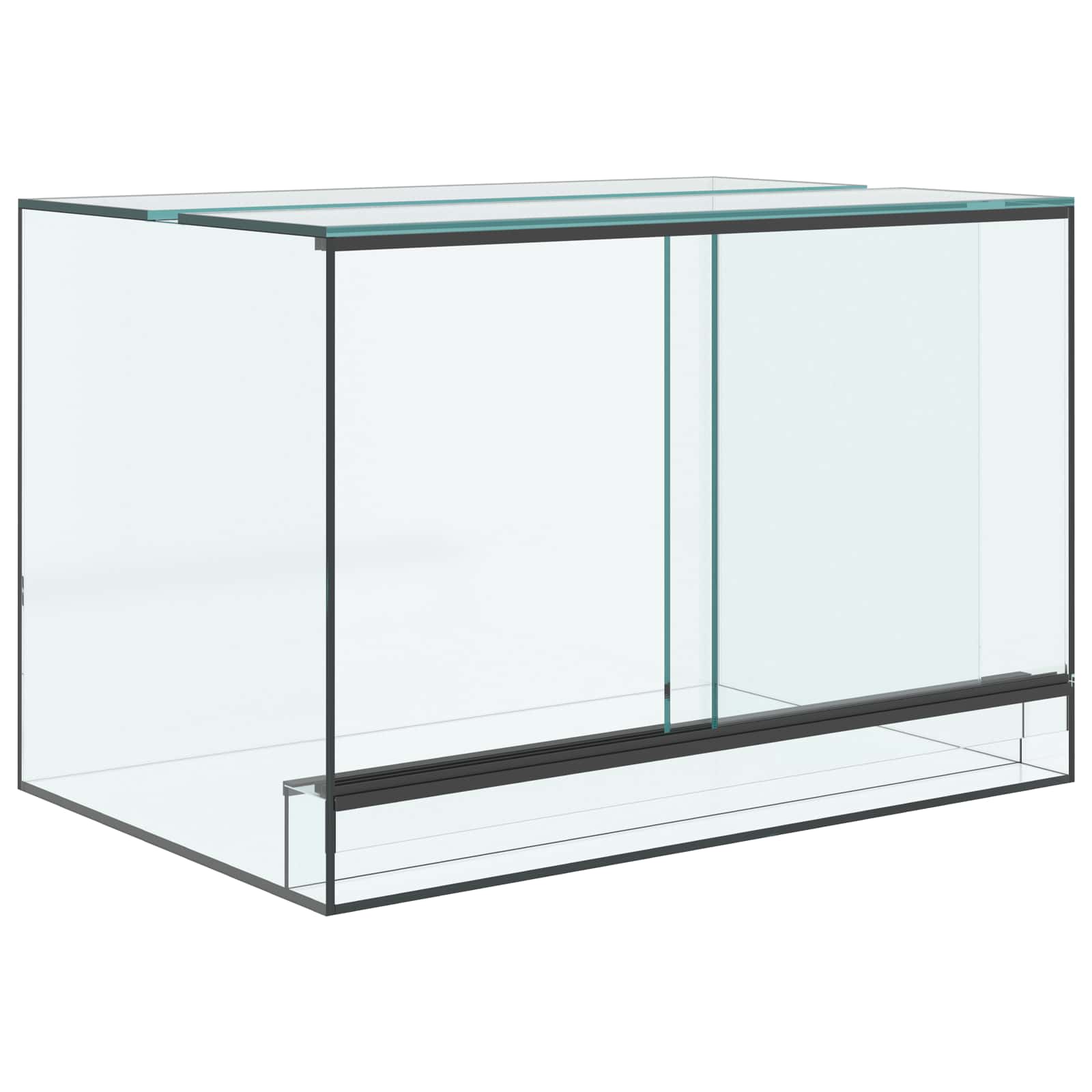 Vidaxx Terrarium mit Stauraum transparentes 60 x 40 x 40 cm großes Glas