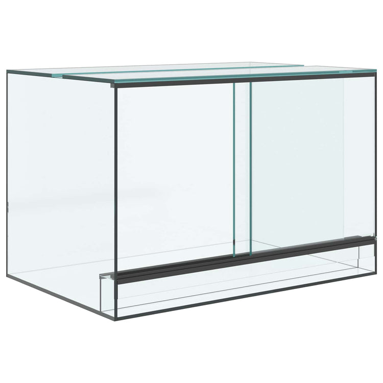 Vidaxx Terrarium mit Stauraum transparentes 60 x 40 x 40 cm großes Glas