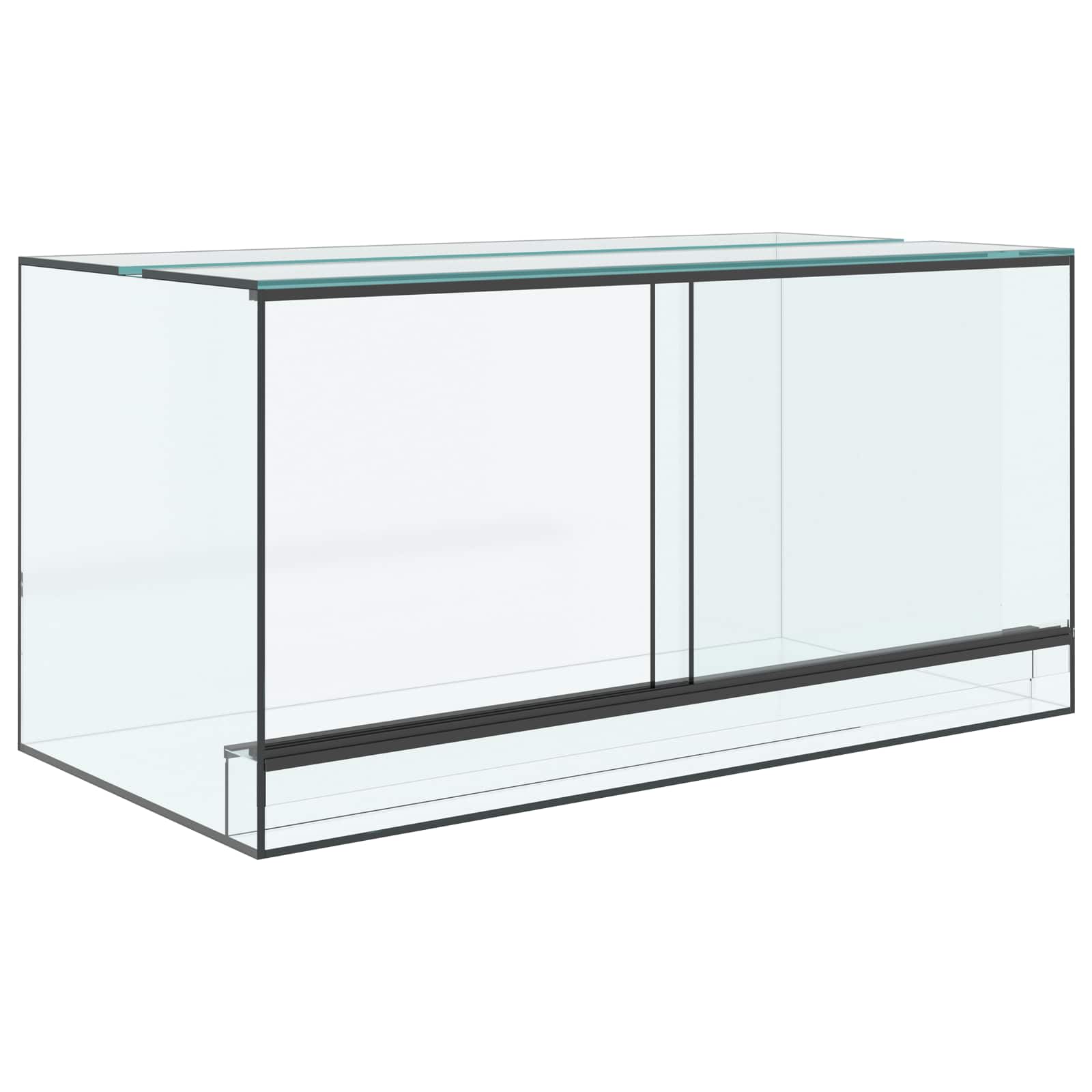 Vidaxx Terrarium mit Stauraum transparent 80 x 40 x 40 cm Glas
