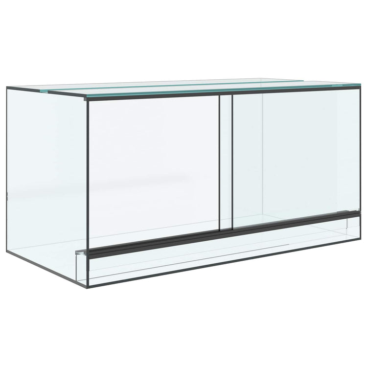 Vidaxx Terrarium mit Stauraum transparent 80 x 40 x 40 cm Glas