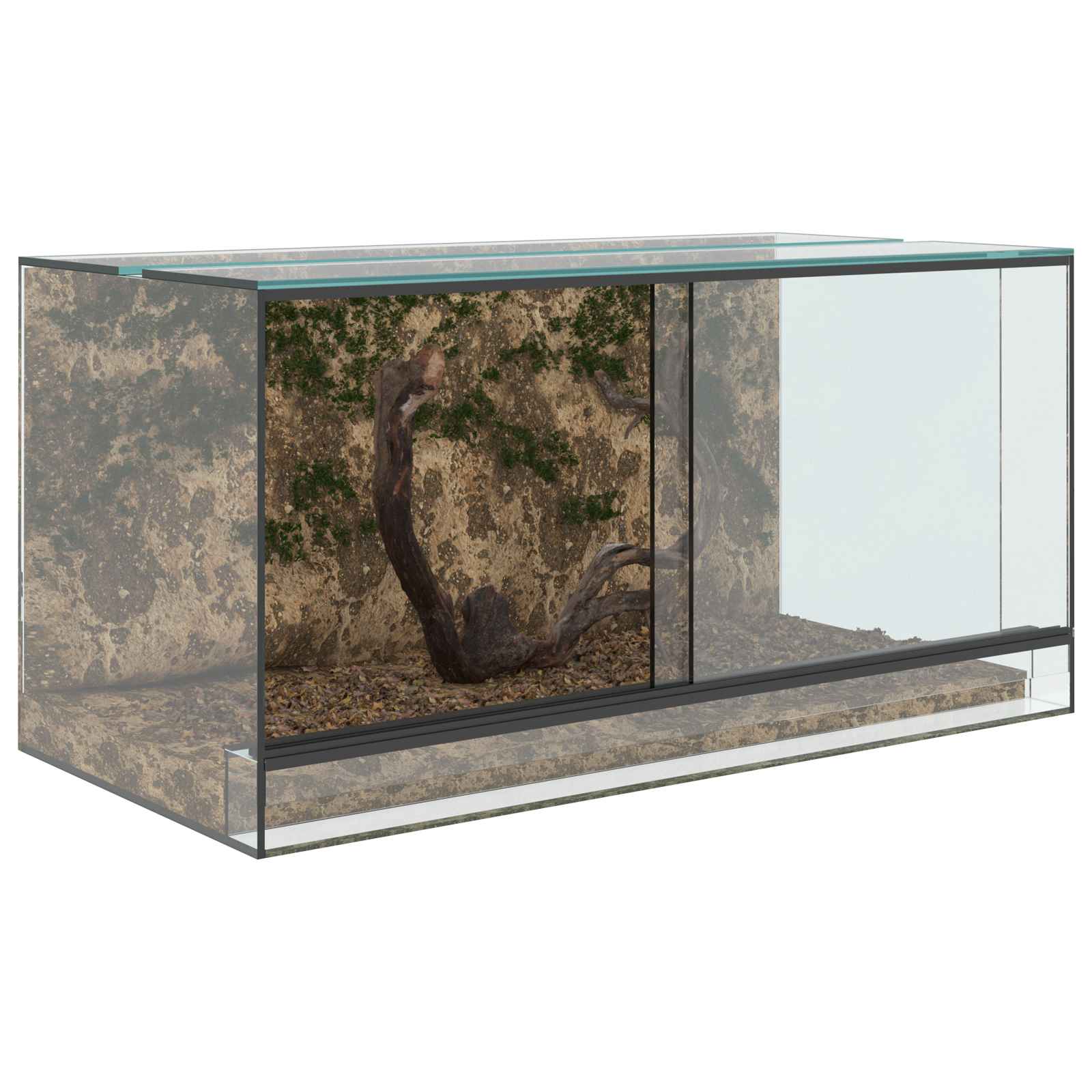 Vidaxx Terrarium mit Stauraum transparent 80 x 40 x 40 cm Glas