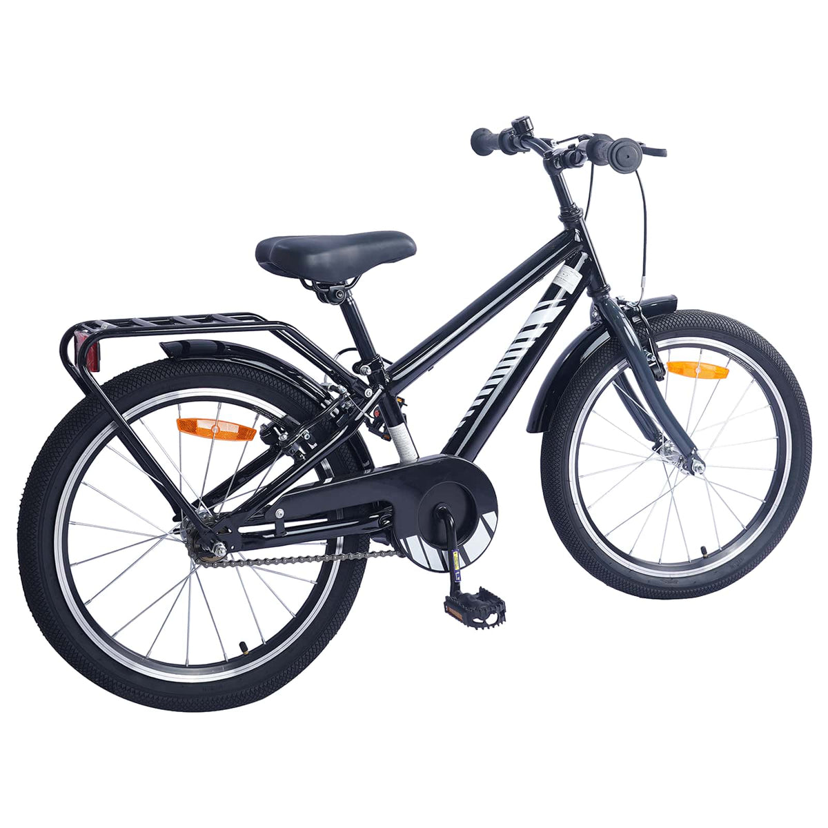 VidaXL Kinderfahrrad 20 Zoll für 6-11 Jahre alt schwarz