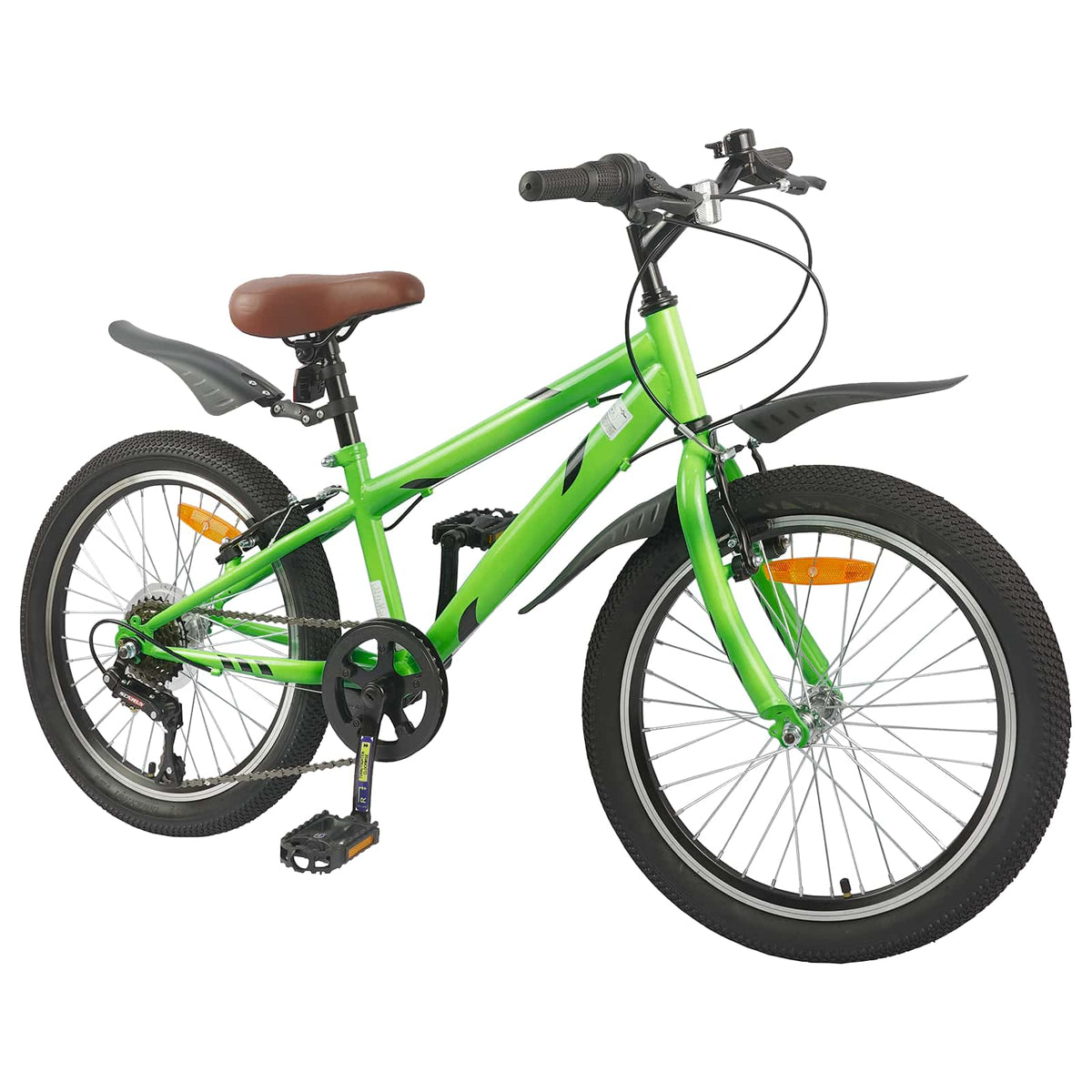VidaXL Kinderfahrrad 20 Zoll 6-Gang für 6-11 Jahre grün