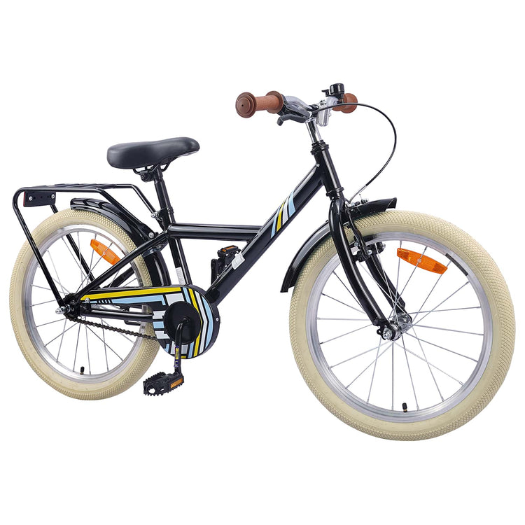 VidaXL Kinderfahrrad 24 Zoll für 8-12 Jahre schwarz