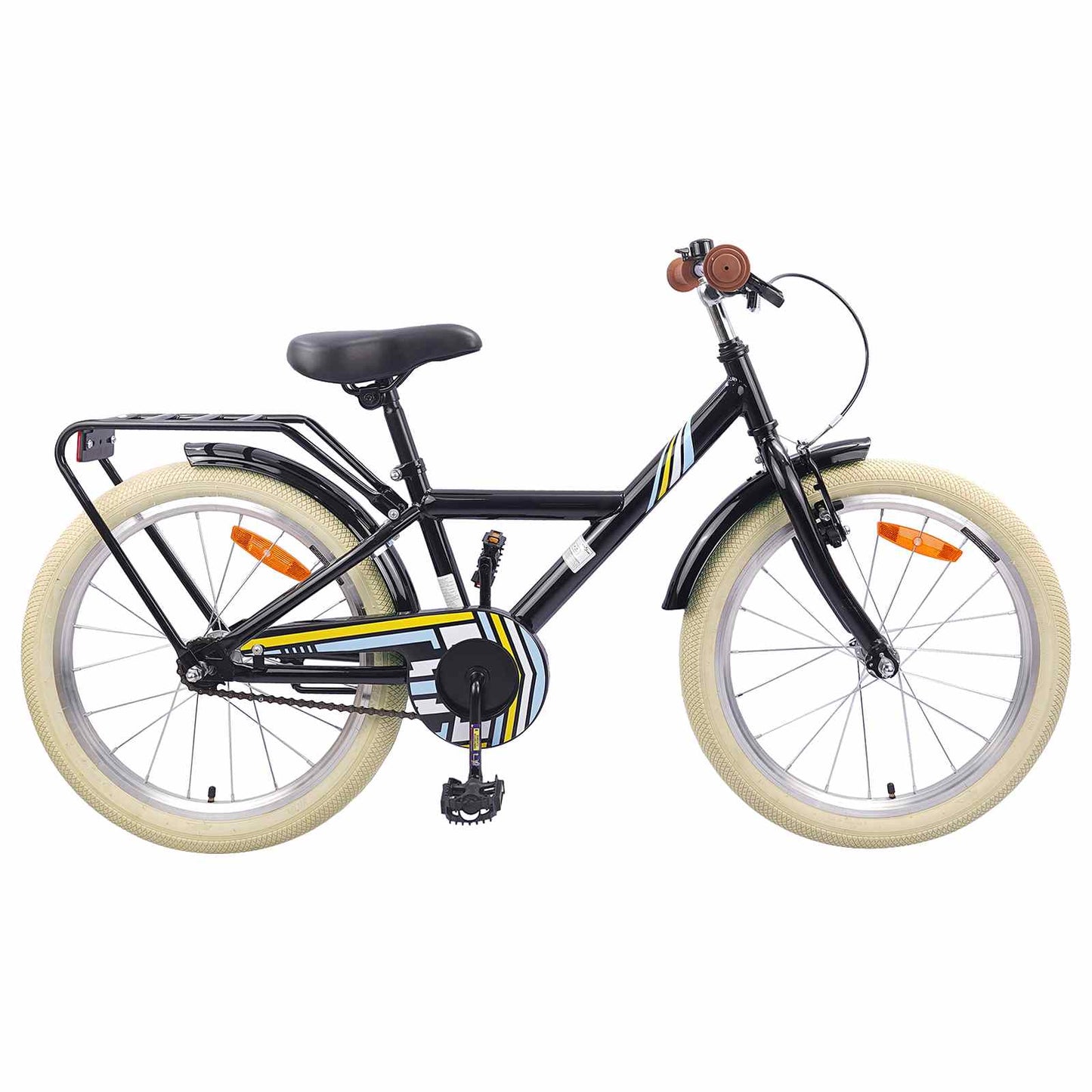 VidaXL Kinderfahrrad 24 Zoll für 8-12 Jahre schwarz