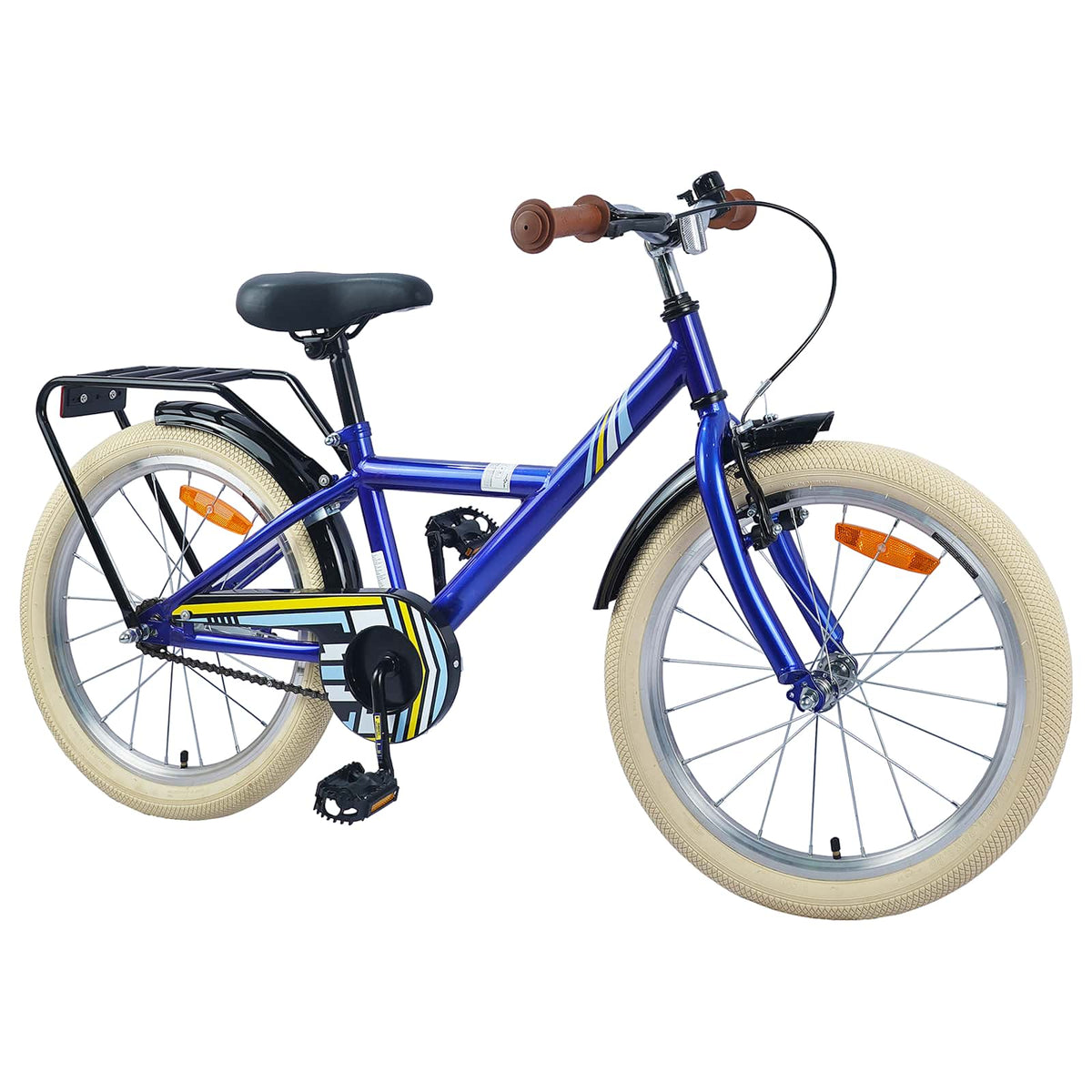 VidaXL Kinderfahrrad 24 Zoll für 8-12 Jahre, dunkelblau