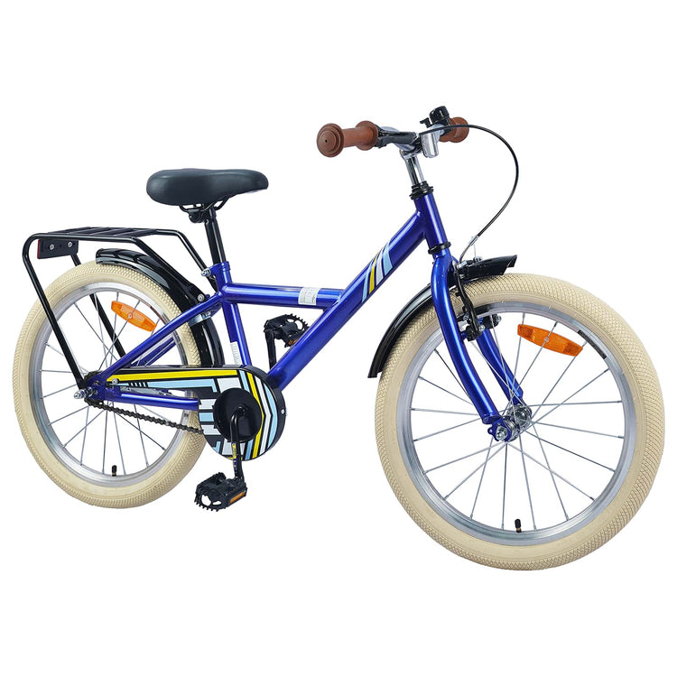VidaXL Kinderfahrrad 24 Zoll für 8-12 Jahre, dunkelblau