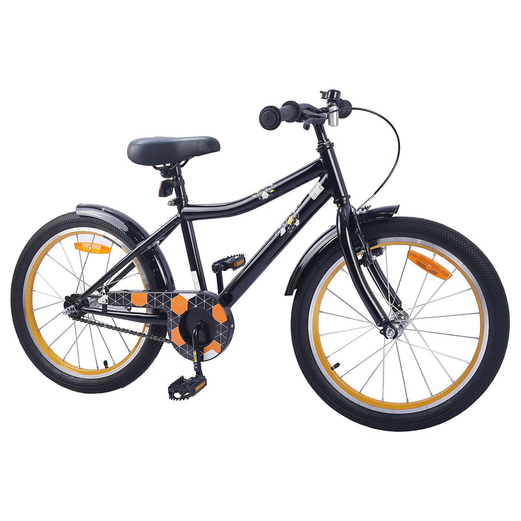 VidaXL Kinderfahrrad 20 Zoll für 6-11 Jahre alt schwarz