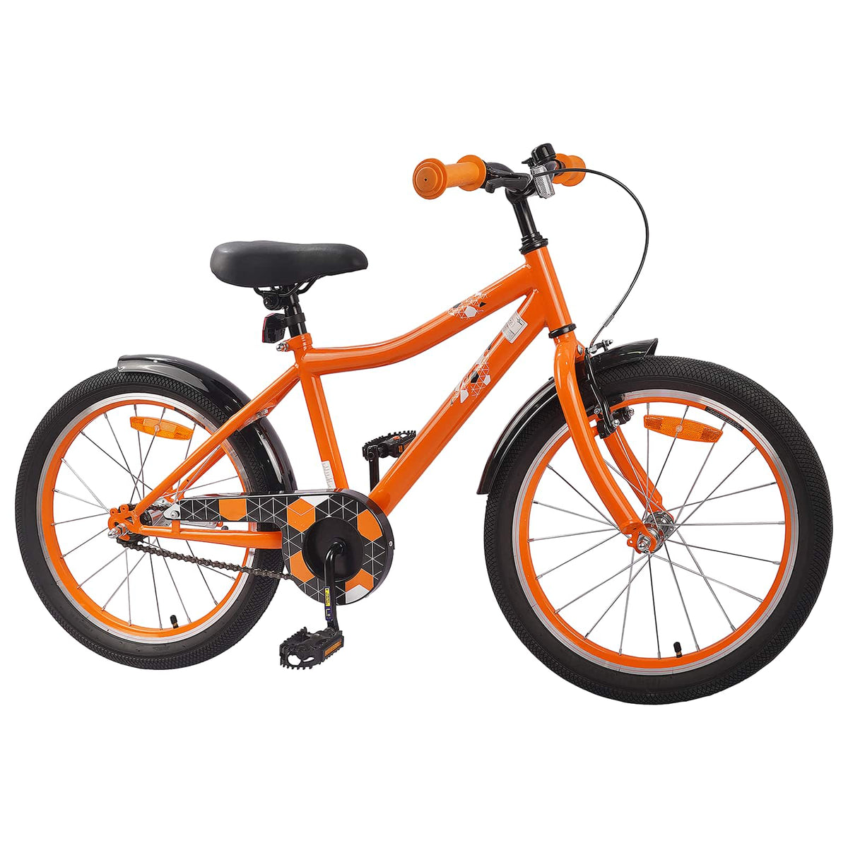 VidaXL Kinderfahrrad 20 Zoll für 6-11 Jahre, Orange