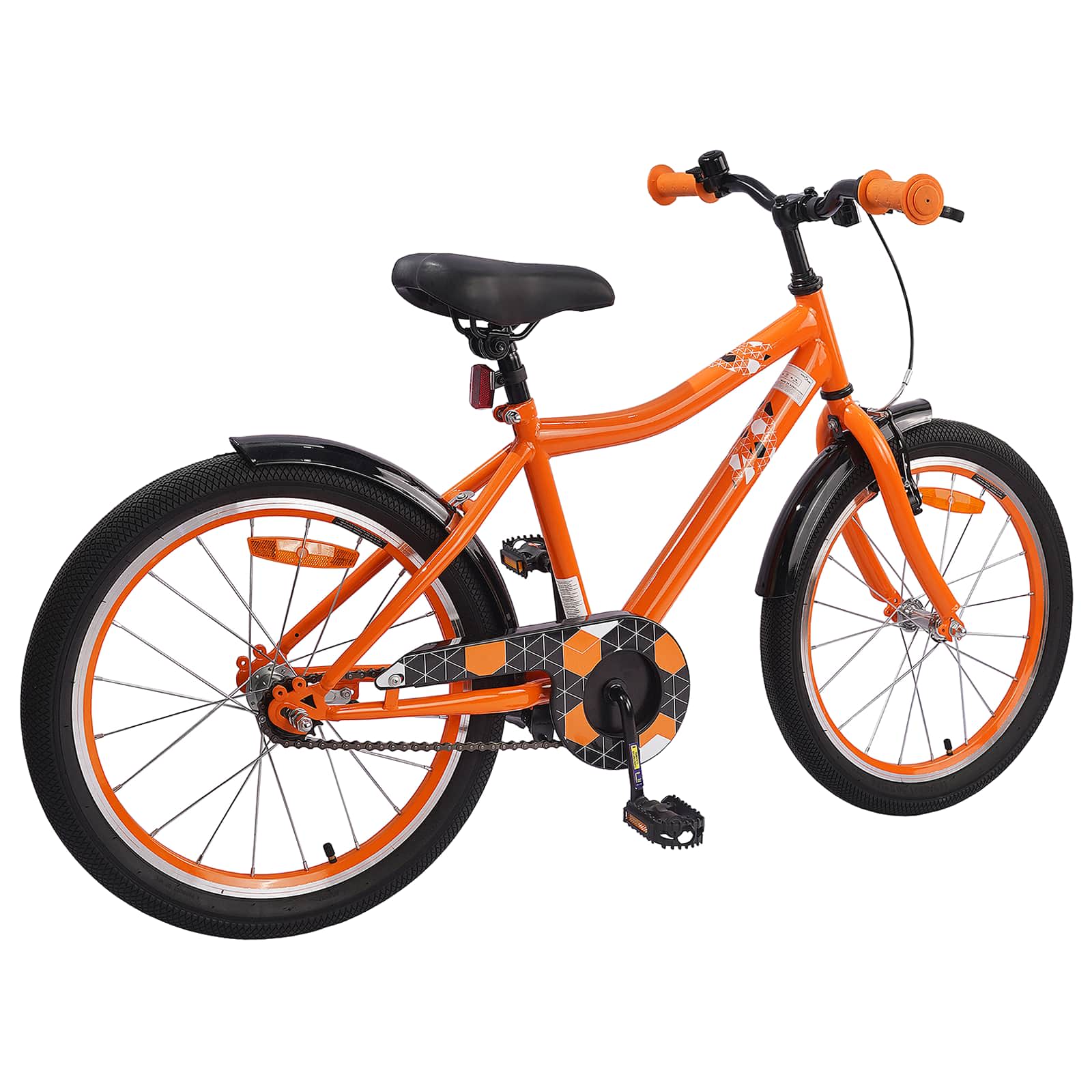 VidaXL Kinderfahrrad 20 Zoll für 6-11 Jahre, Orange