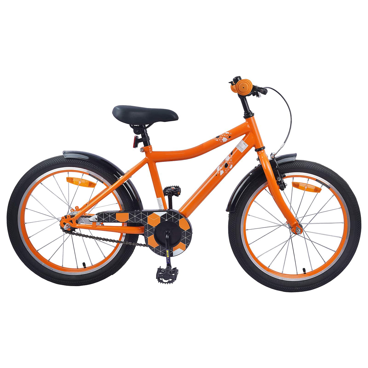 VidaXL Kinderfahrrad 20 Zoll für 6-11 Jahre, Orange