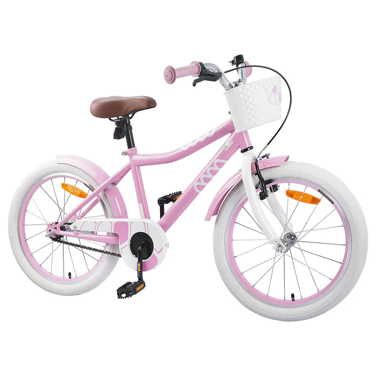 VidaXL Kinderfahrrad 20 Zoll für 6-11 Jahre, Hellrosa