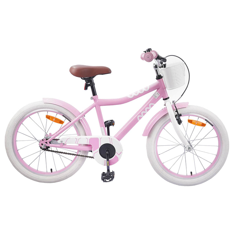 VidaXL Kinderfahrrad 20 Zoll für 6-11 Jahre, Hellrosa