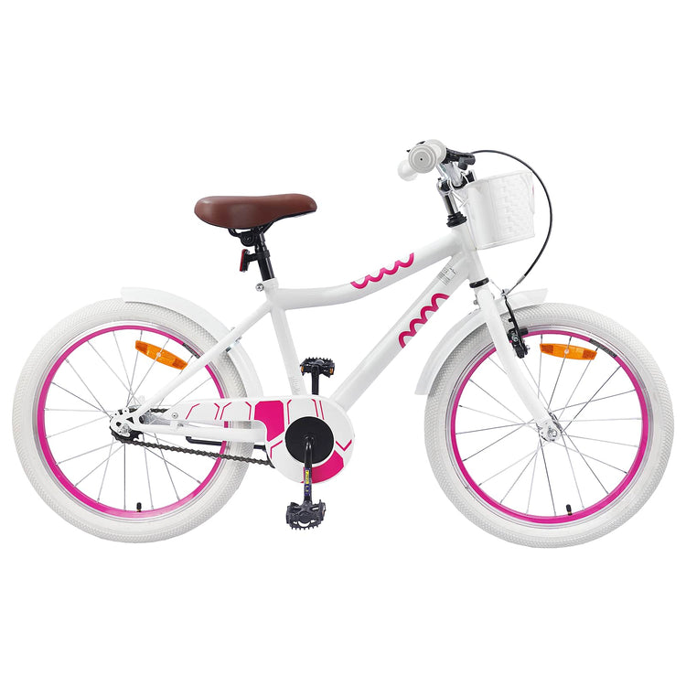 VidaXL Kinderfahrrad 20 Zoll für 6-11 Jahre weiß