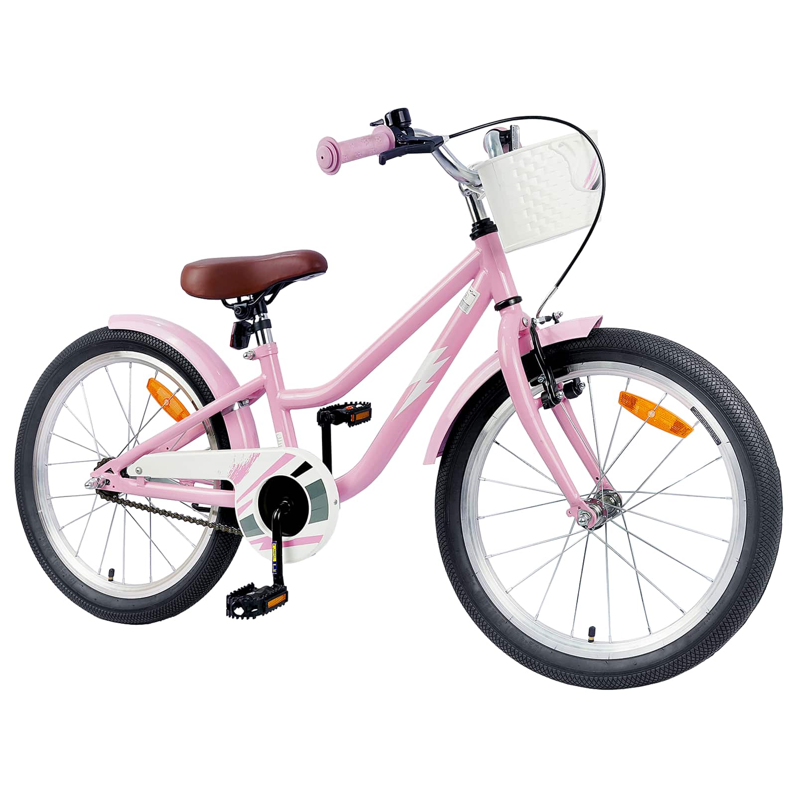 VidaXL Kinderfahrrad 20 Zoll für 6-11 Jahre, Hellrosa