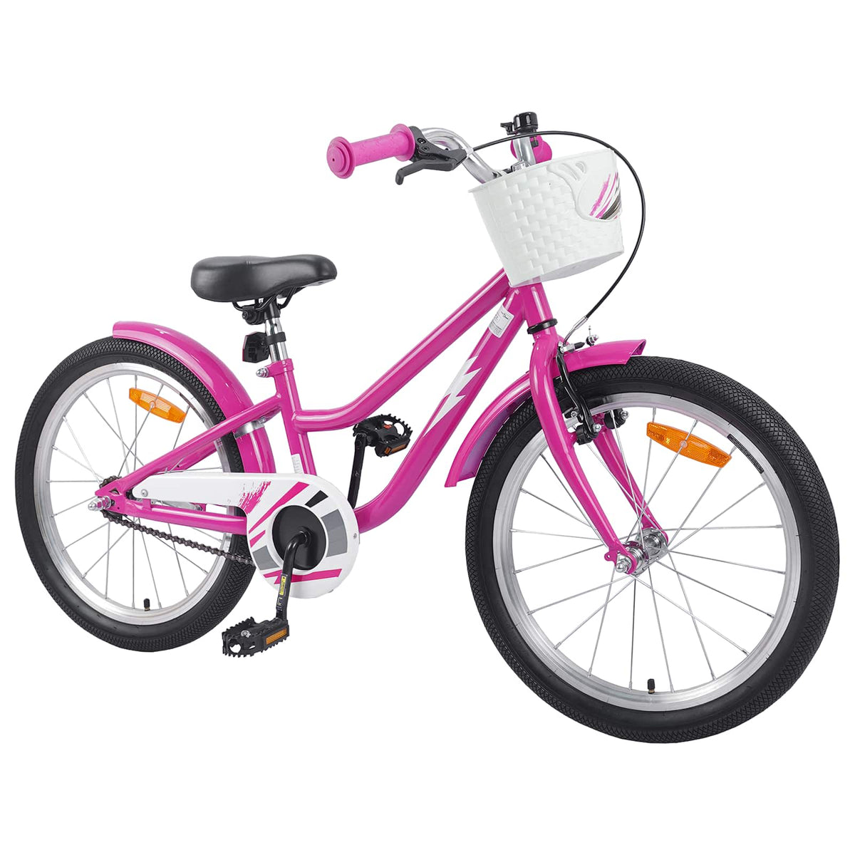 VidaXL Kinderfahrrad 20 Zoll für 6-11 Jahre, Dunkelrosa