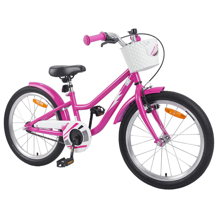 VidaXL Kinderfahrrad 20 Zoll für 6-11 Jahre, Dunkelrosa