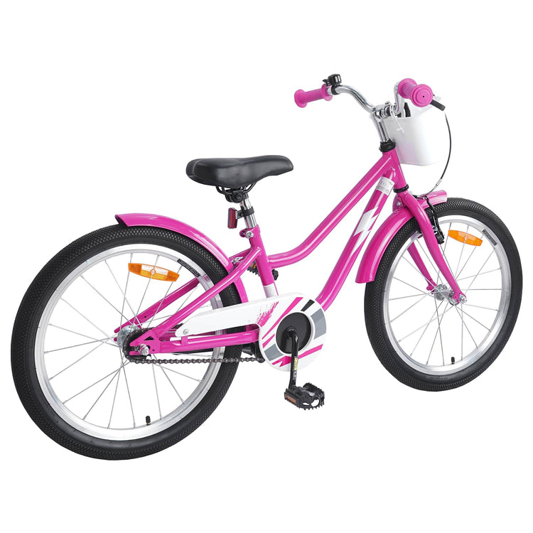 VidaXL Kinderfahrrad 20 Zoll für 6-11 Jahre, Dunkelrosa