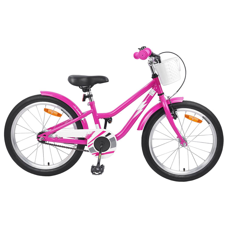 VidaXL Kinderfahrrad 20 Zoll für 6-11 Jahre, Dunkelrosa