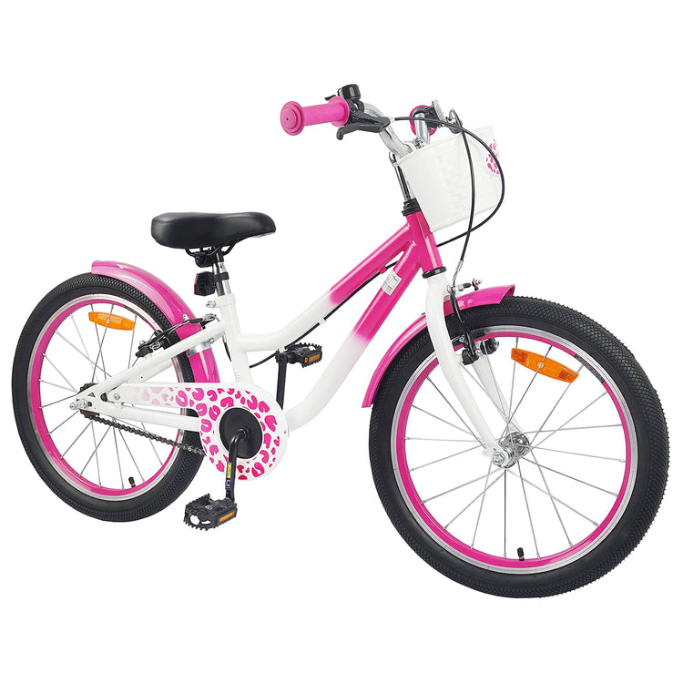 VidaXL Kinderfahrrad 20 Zoll für 6-11 Jahre, Dunkelrosa