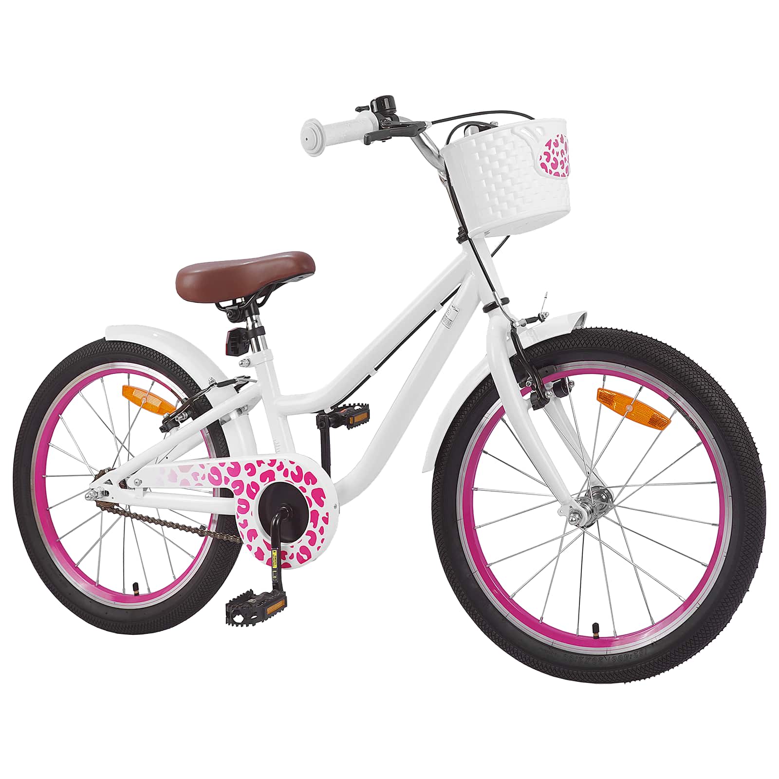 VidaXL Kinderfahrrad 20 Zoll für 6-11 Jahre weiß