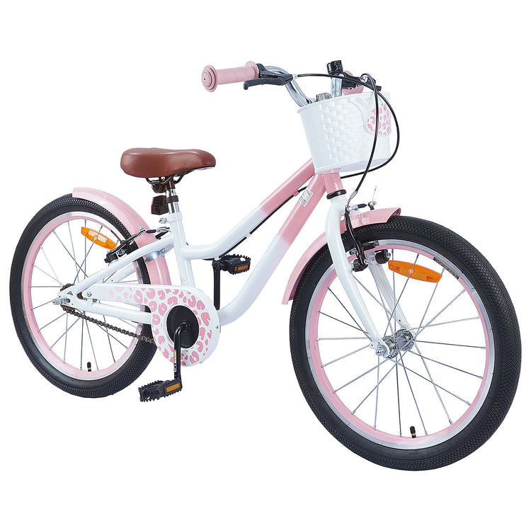 VidaXL Kinderfahrrad 20 Zoll für 6-11 Jahre, Hellrosa