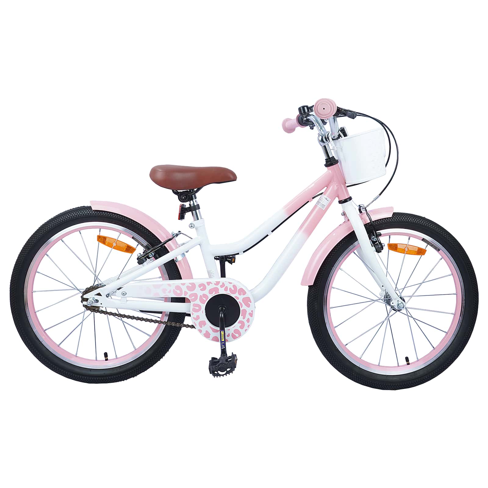 VidaXL Kinderfahrrad 20 Zoll für 6-11 Jahre, Hellrosa