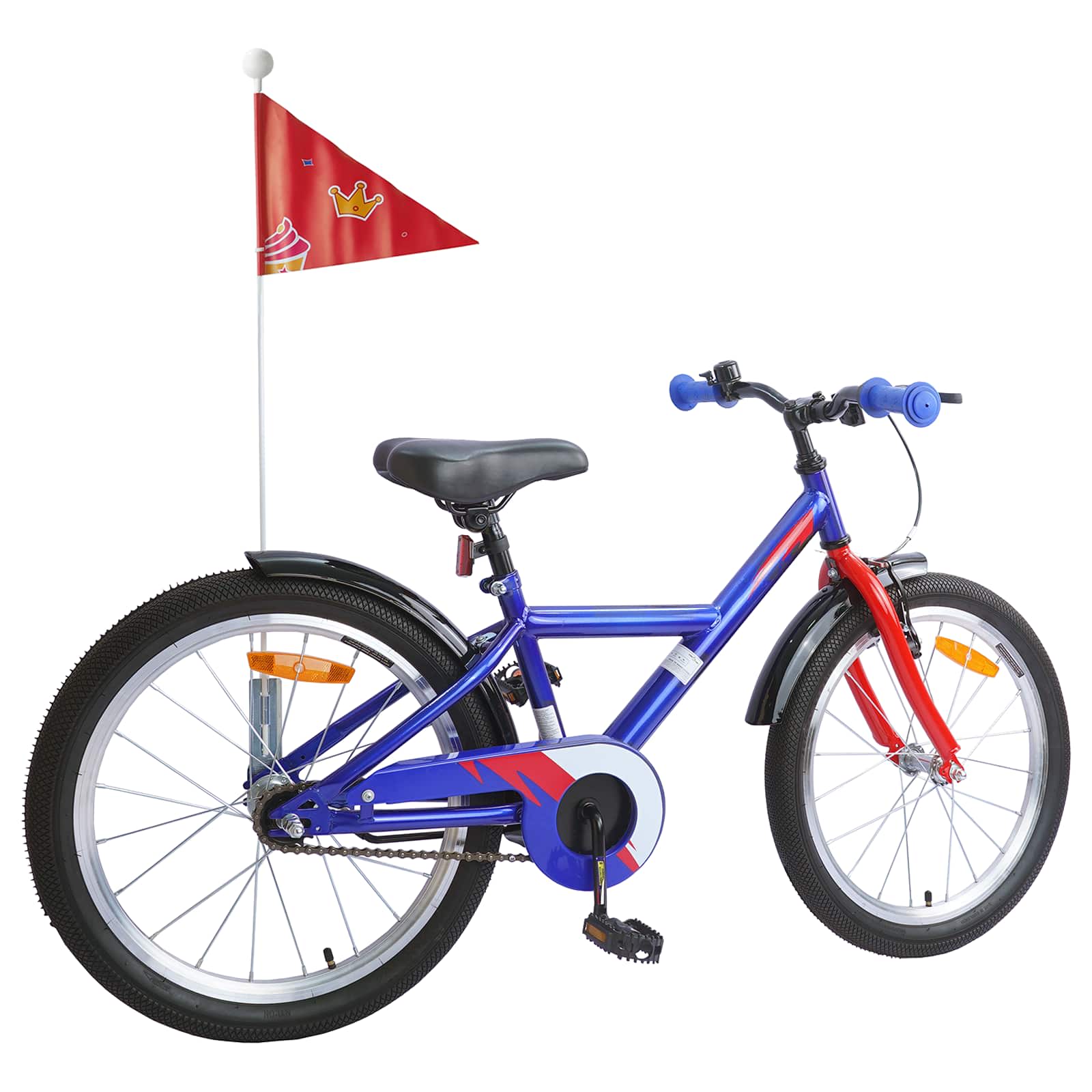 VidaXL Kinderfahrrad 20 Zoll für 6-11 Jahre, dunkelblau