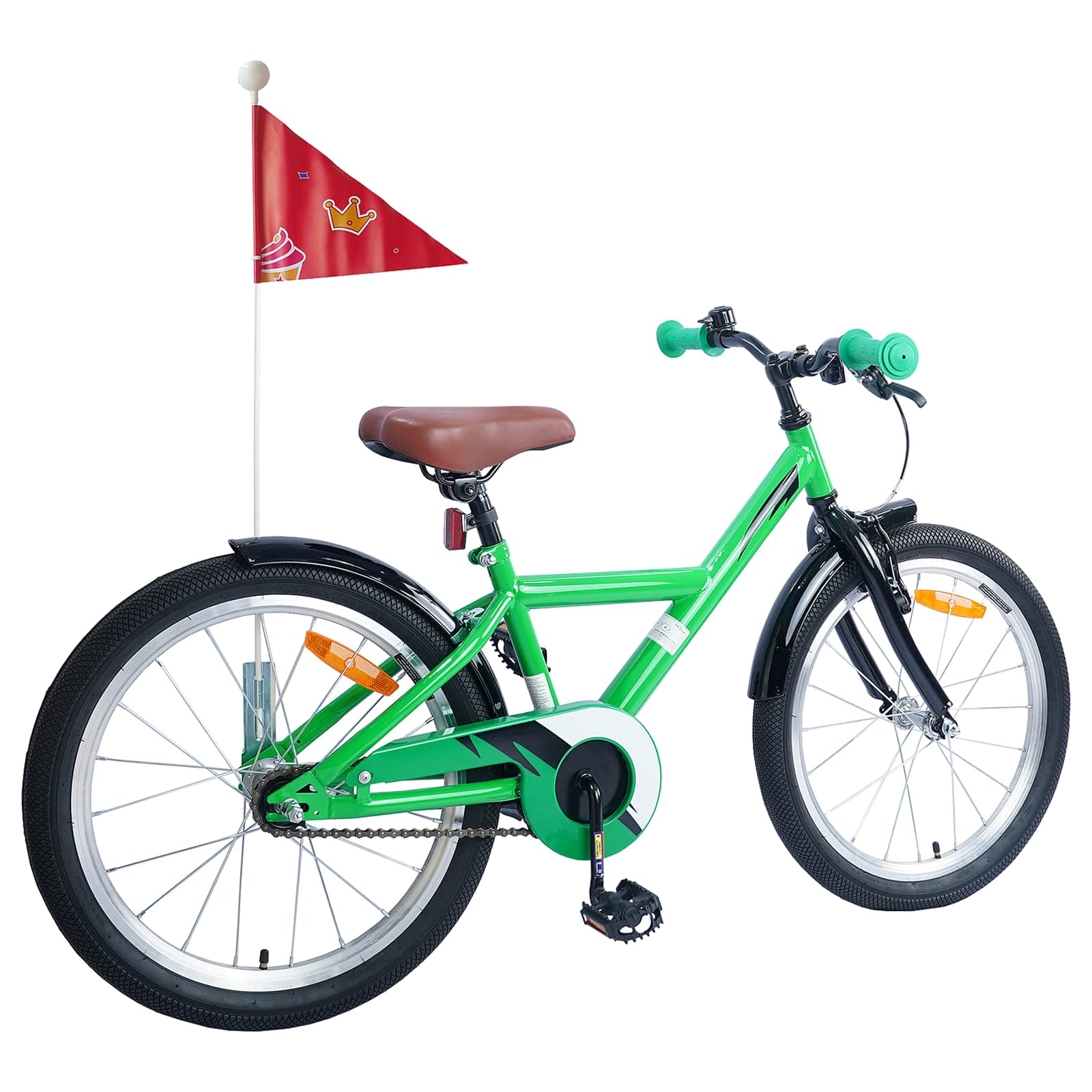 VidaXL Kinderfahrrad 20 Zoll für 6-11 Jahre grün