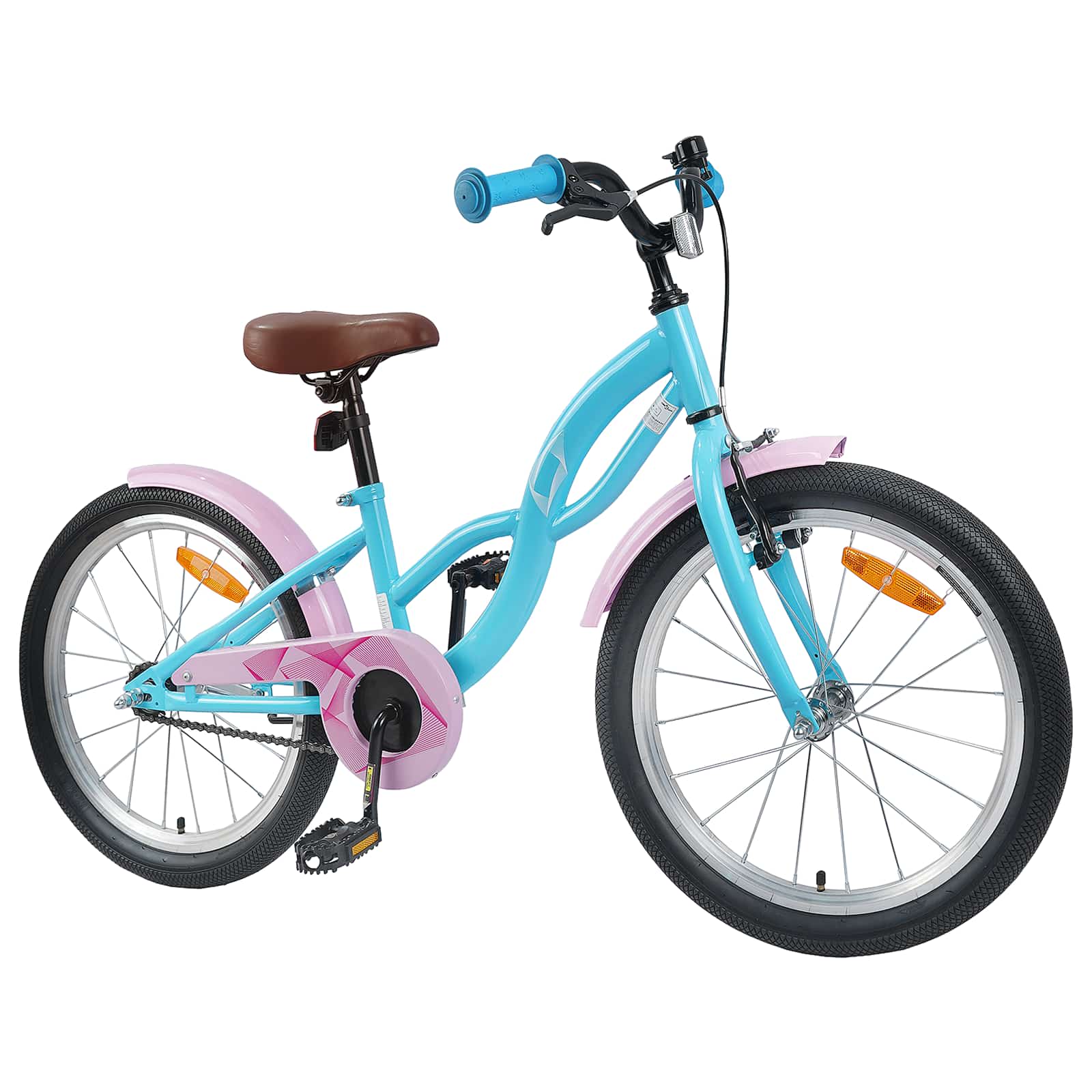 VidaXL Kinderfahrrad 20 Zoll für 6-11 Jahre Hellblau