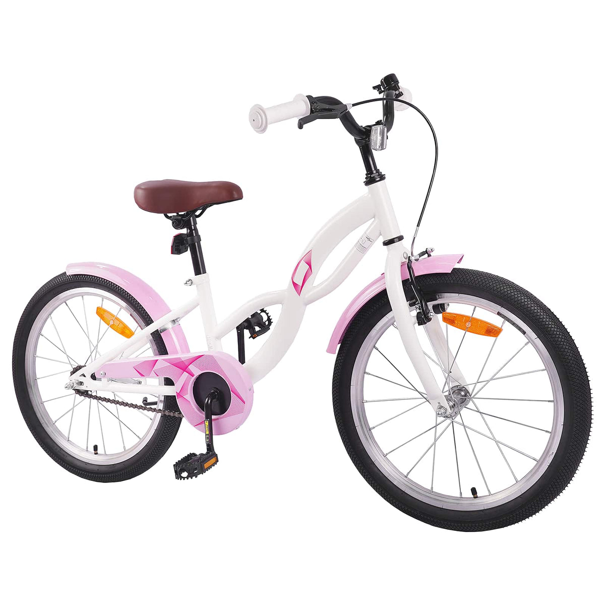 VidaXL Kinderfahrrad 20 Zoll für 6-11 Jahre weiß