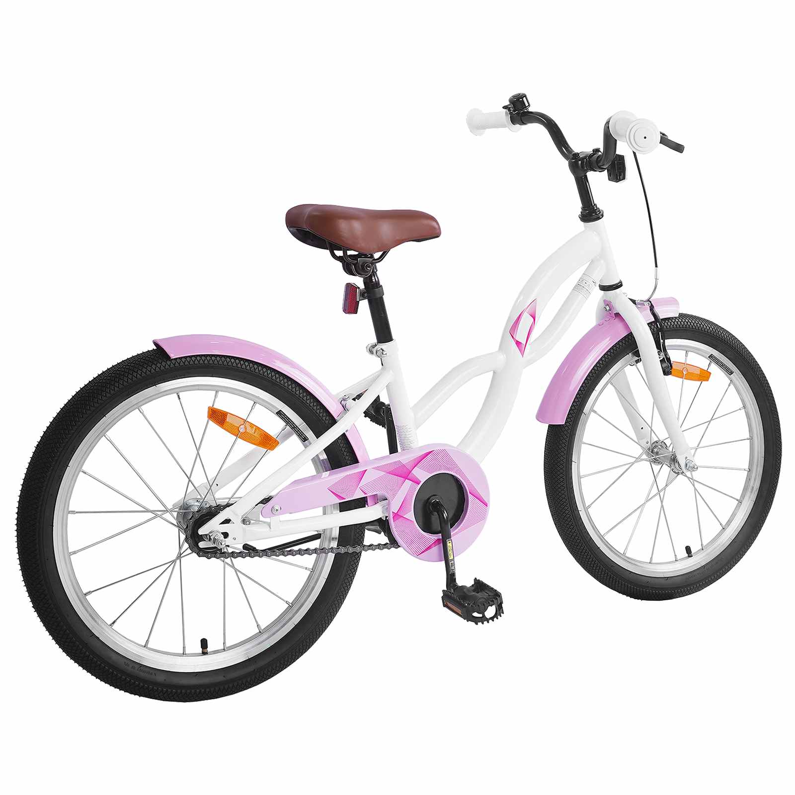 VidaXL Kinderfahrrad 20 Zoll für 6-11 Jahre weiß