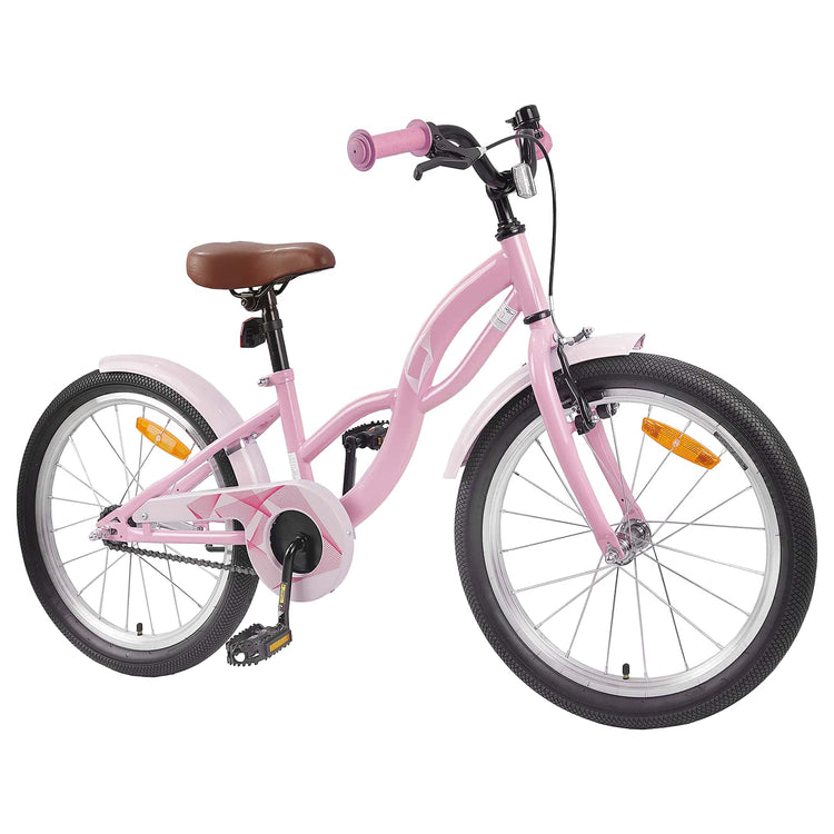 VidaXL Kinderfahrrad 20 Zoll für 6-11 Jahre, Hellrosa