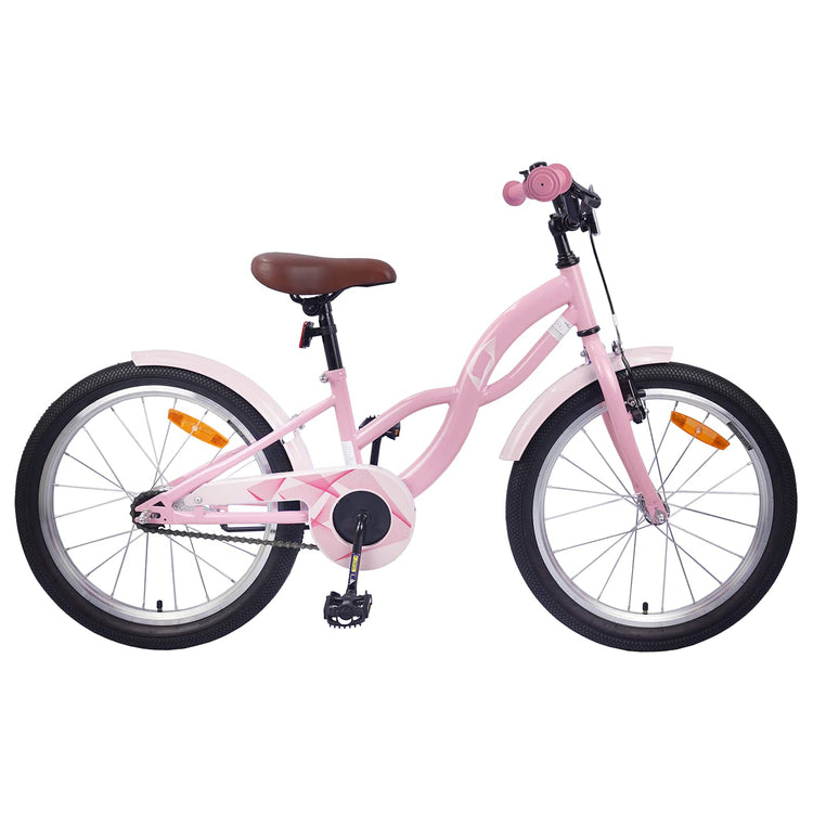 VidaXL Kinderfahrrad 20 Zoll für 6-11 Jahre, Hellrosa