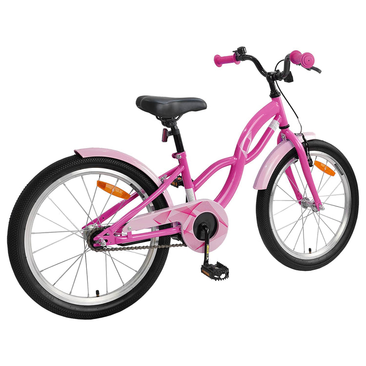 VidaXL Kinderfahrrad 20 Zoll für 6-11 Jahre, Dunkelrosa