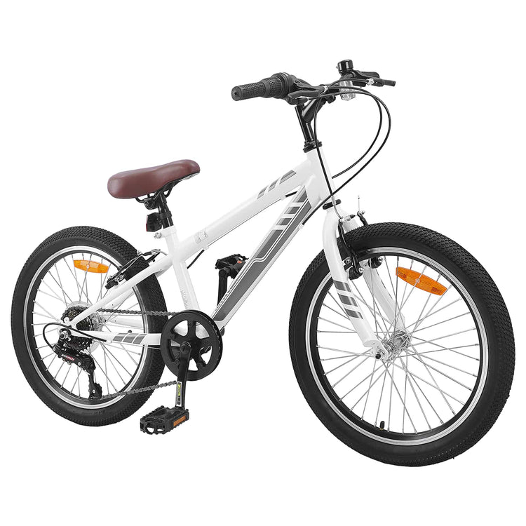VidaXL Mountainbike 20 Zoll 6-Gang für 5-8 Jahre weiß