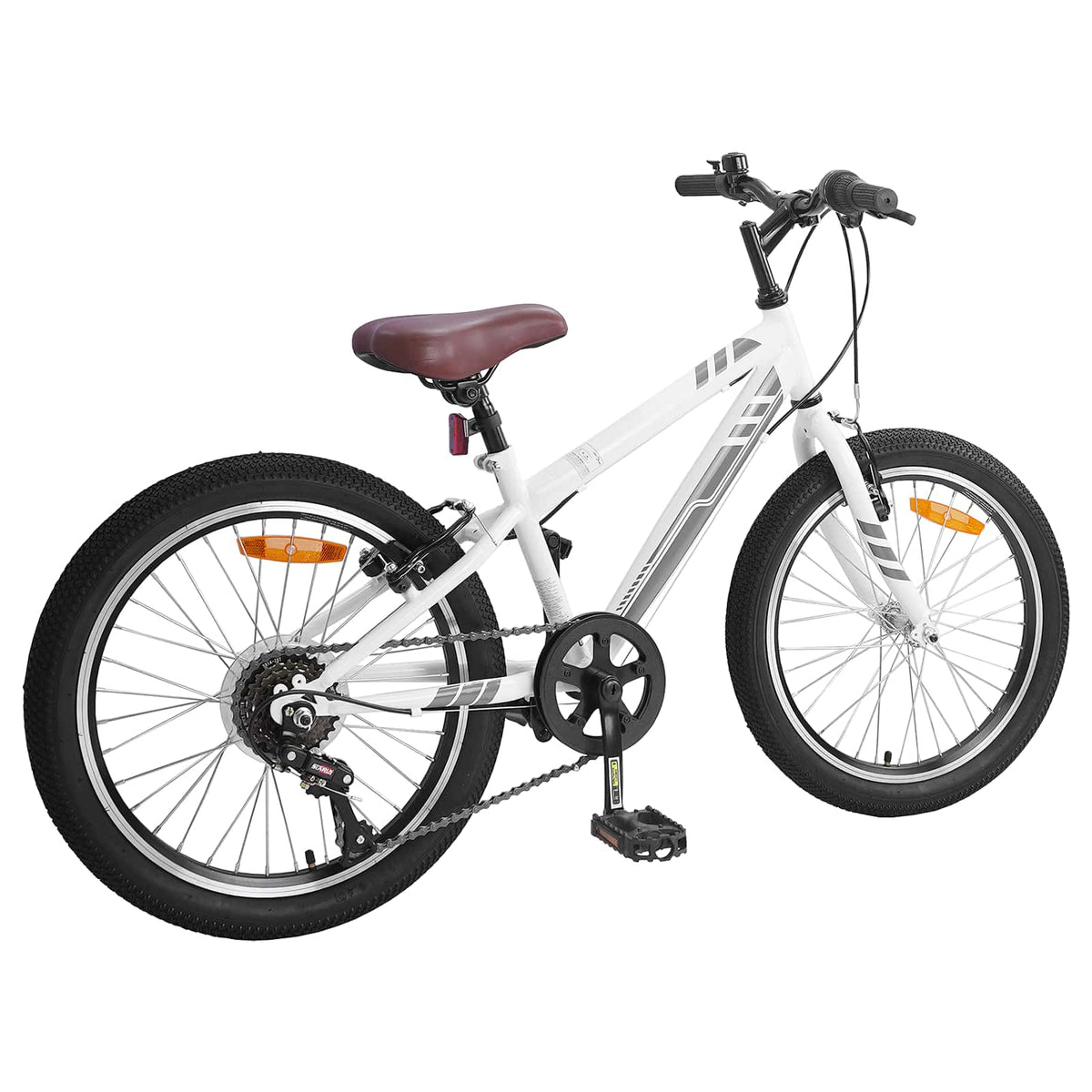 VidaXL Mountainbike 20 Zoll 6-Gang für 5-8 Jahre weiß
