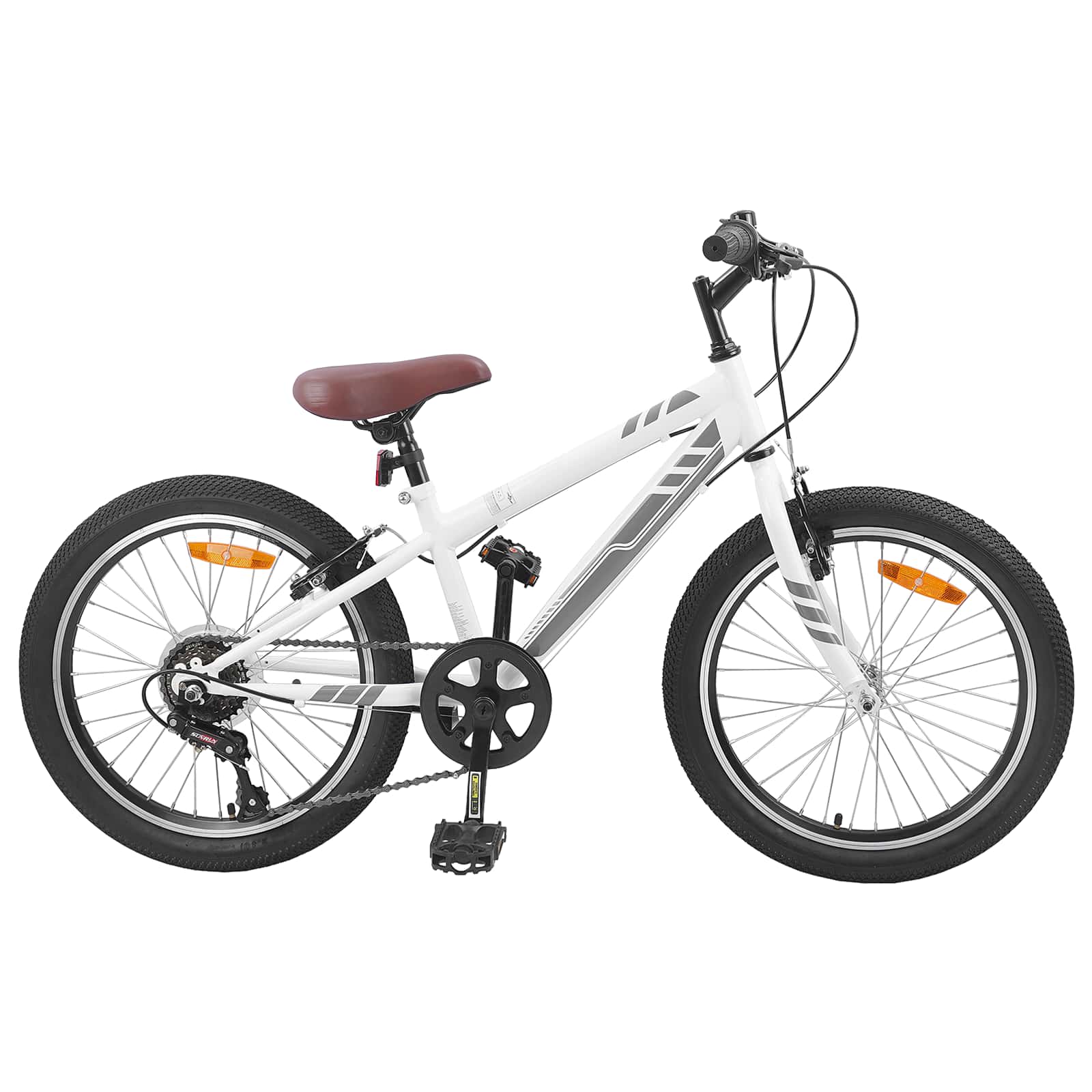 VidaXL Mountainbike 20 Zoll 6-Gang für 5-8 Jahre weiß