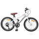 VidaXL Mountainbike 24 Zoll 6-Gang für 8-12 Jahre weiß