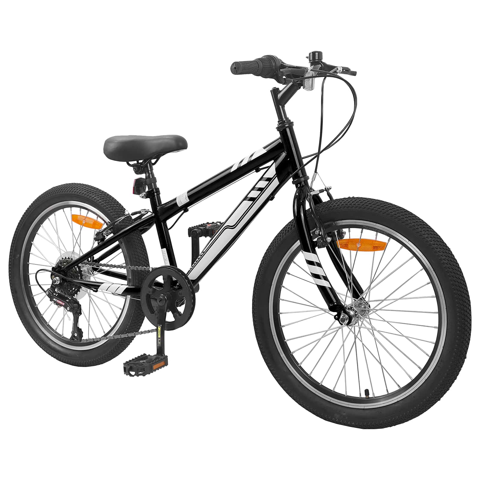 VidaXL Mountainbike 20 Zoll 6-Gang für 5-8 Jahre alt schwarz
