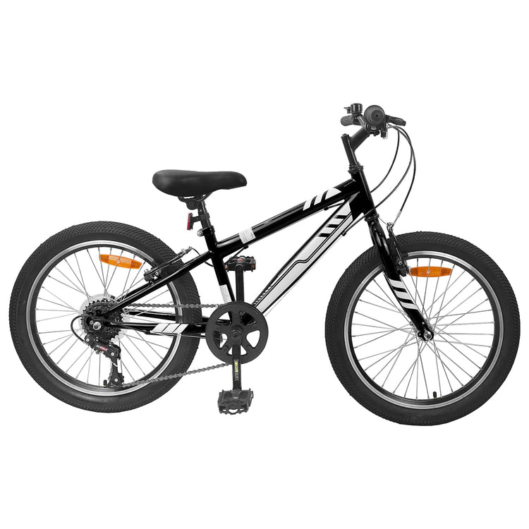 VidaXL Mountainbike 20 Zoll 6-Gang für 5-8 Jahre alt schwarz