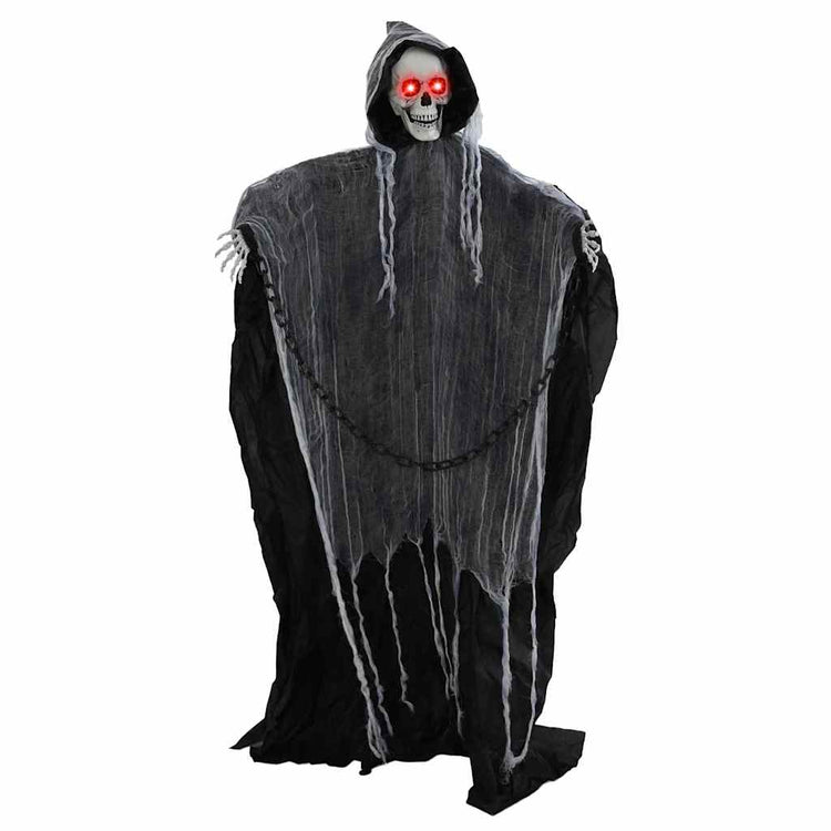 Vidaxl Halloween Sensenmann schwarz 60 x 60 x 155 cm Polyester