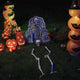 VidaXL Halloween Skelett weiß 45,5 x 13 cm Kunststoff