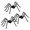 Vidaxl Halloween Spinnendekoration 3 Stück schwarz 150 cm Polyester und Stahl