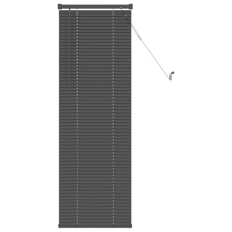 Vidaxx Jalousie verstellbar silbergrau 150 x 50 cm PVC