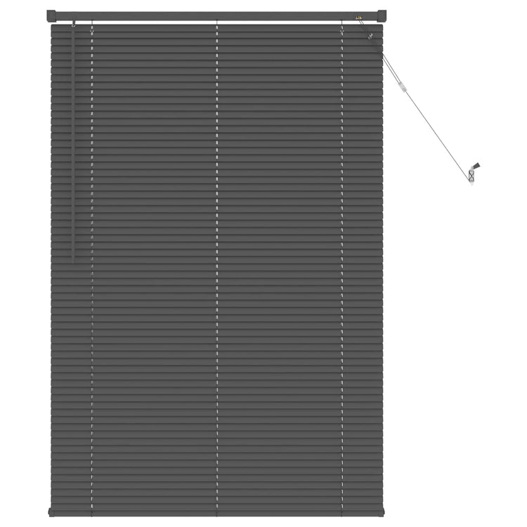 Vidaxx Jalousie verstellbar silbergrau 150 x 80 cm PVC