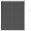Vidaxx Jalousie verstellbar silbergrau 150 x 110 cm PVC